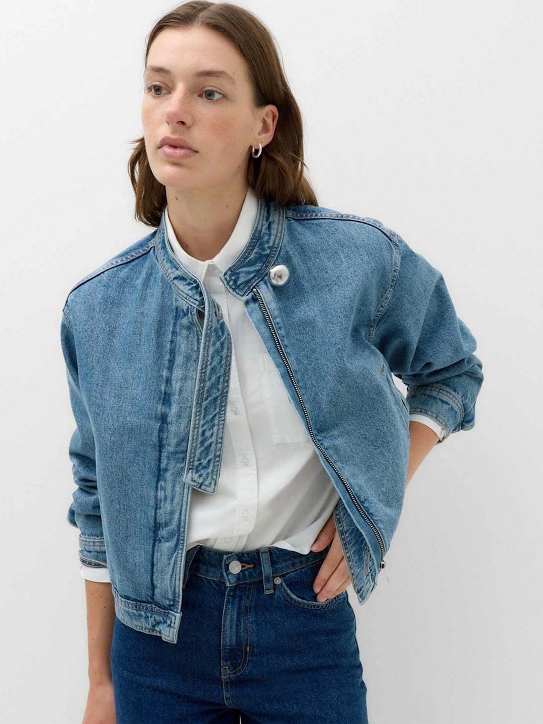 Marks & Spencer Denim Funnel Neck Jacket-picture-14