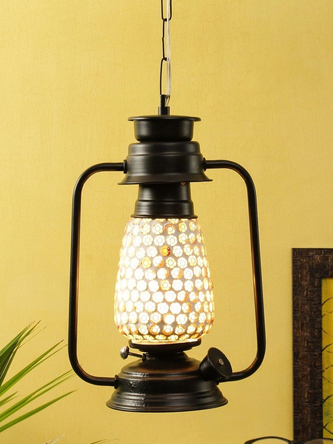 Myntra Elegant Homes Multicoloured Textured Ceiling Lamp-picture-18