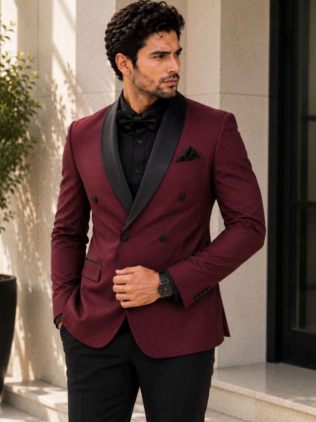 House of Pataudi Double Breasted Blazer-picture-53