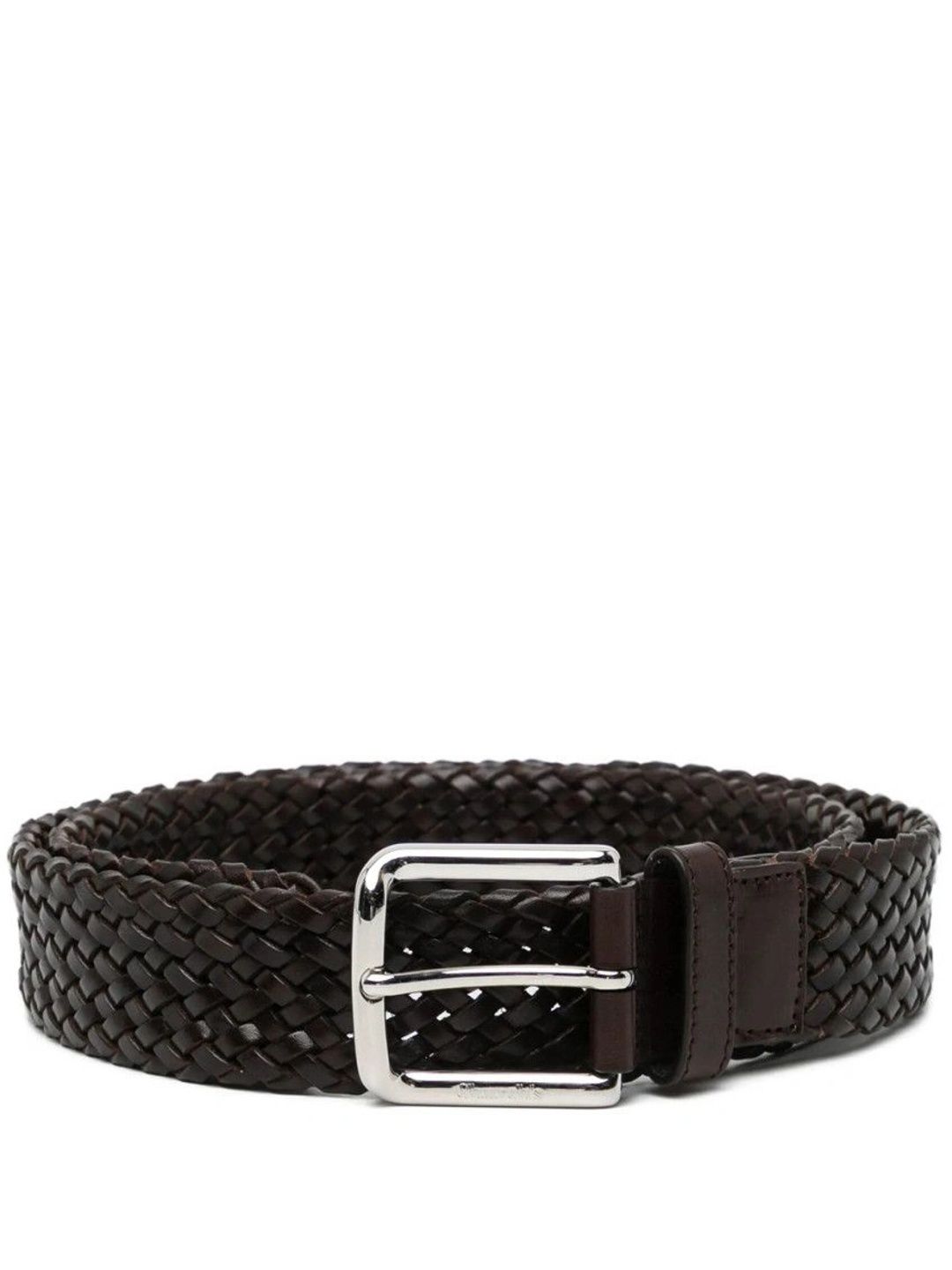 Church's Dark Brown Woven Buckle Belt-image-42