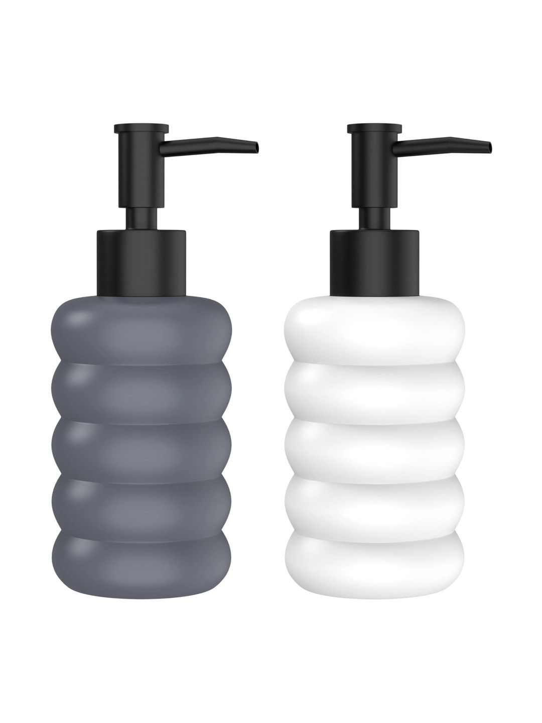 Rioware Multicoloured 2 piece Solid Ceramic Soap Dispenser-image-49