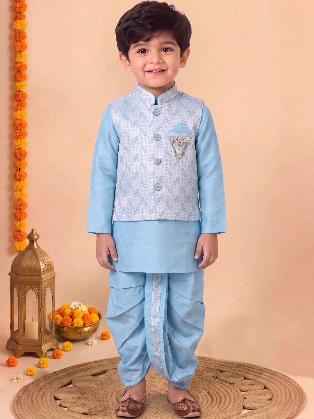 Sangria Boys Regular Kurta with Dhoti Pants-picture-20