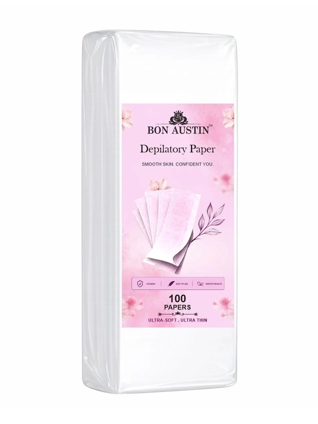 Bon Austin Depilatory Hair Removal Wax Paper - 100Pcs-image-26