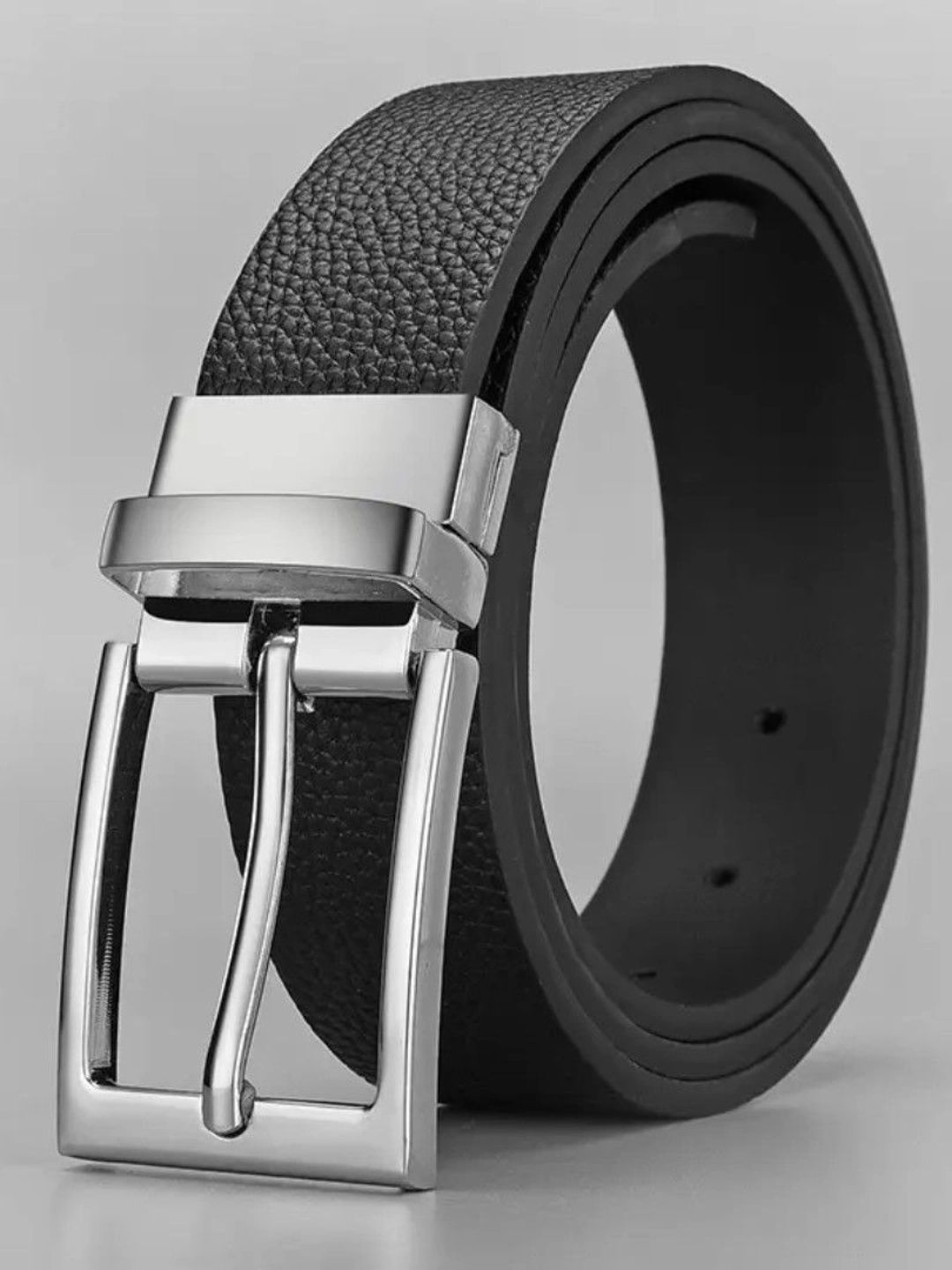 Roadster Men Textured PU Reversible Formal Belt-picture-10