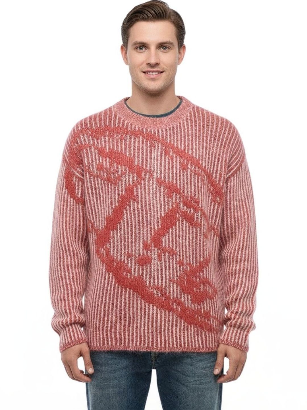 DIESEL Men Striped Woollen Pullover-picture-42