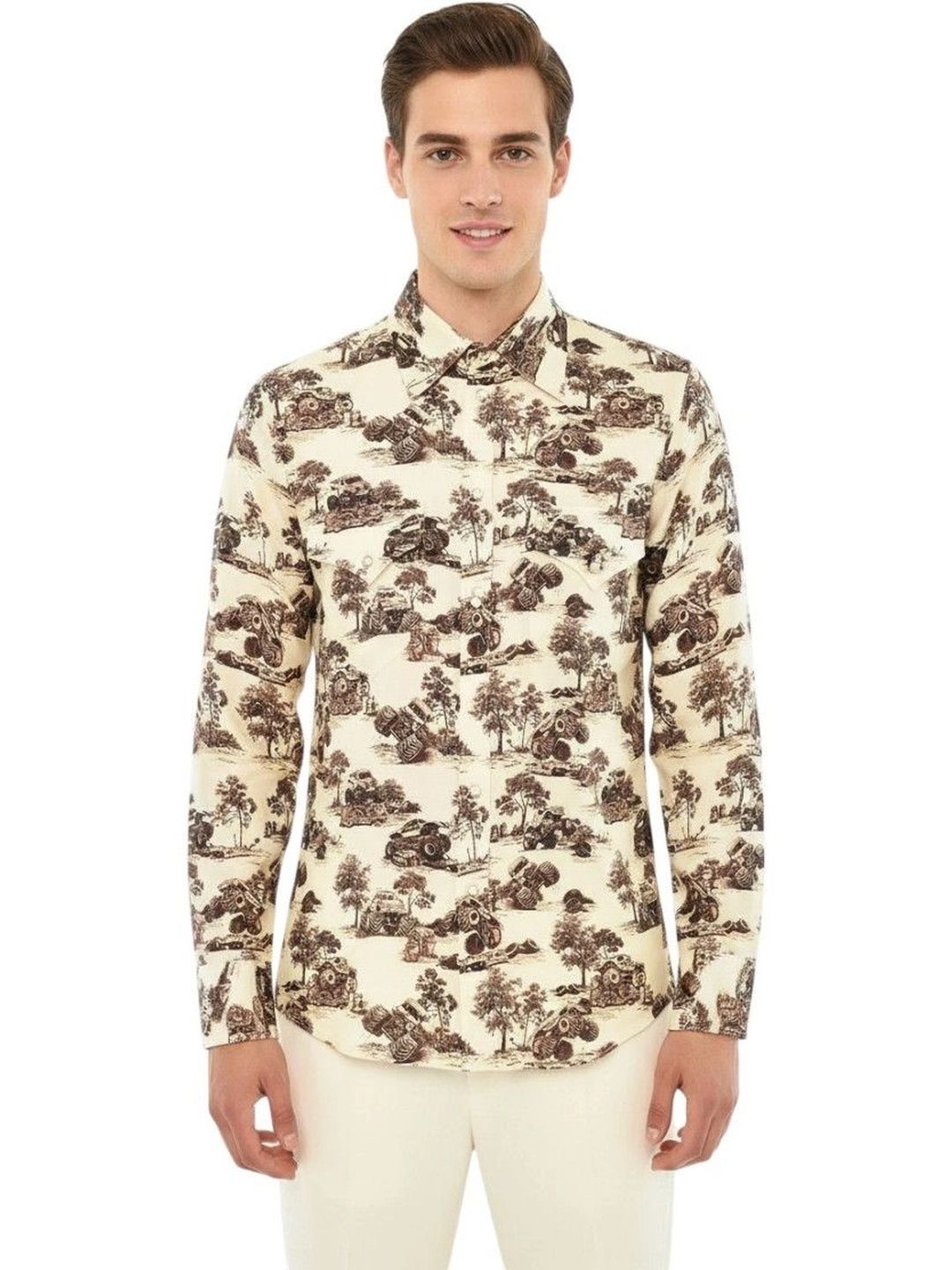 Dsquared2 Men Printed Casual Shirt-picture-16