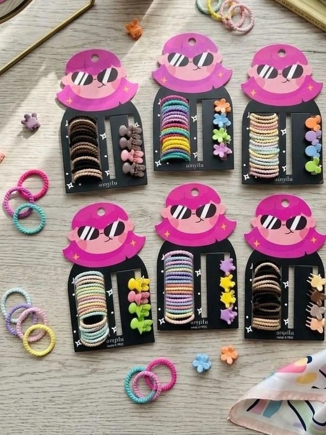 Radhya Accessories Girls Set of 6 Embellished Hair Accessory Set-picture-14