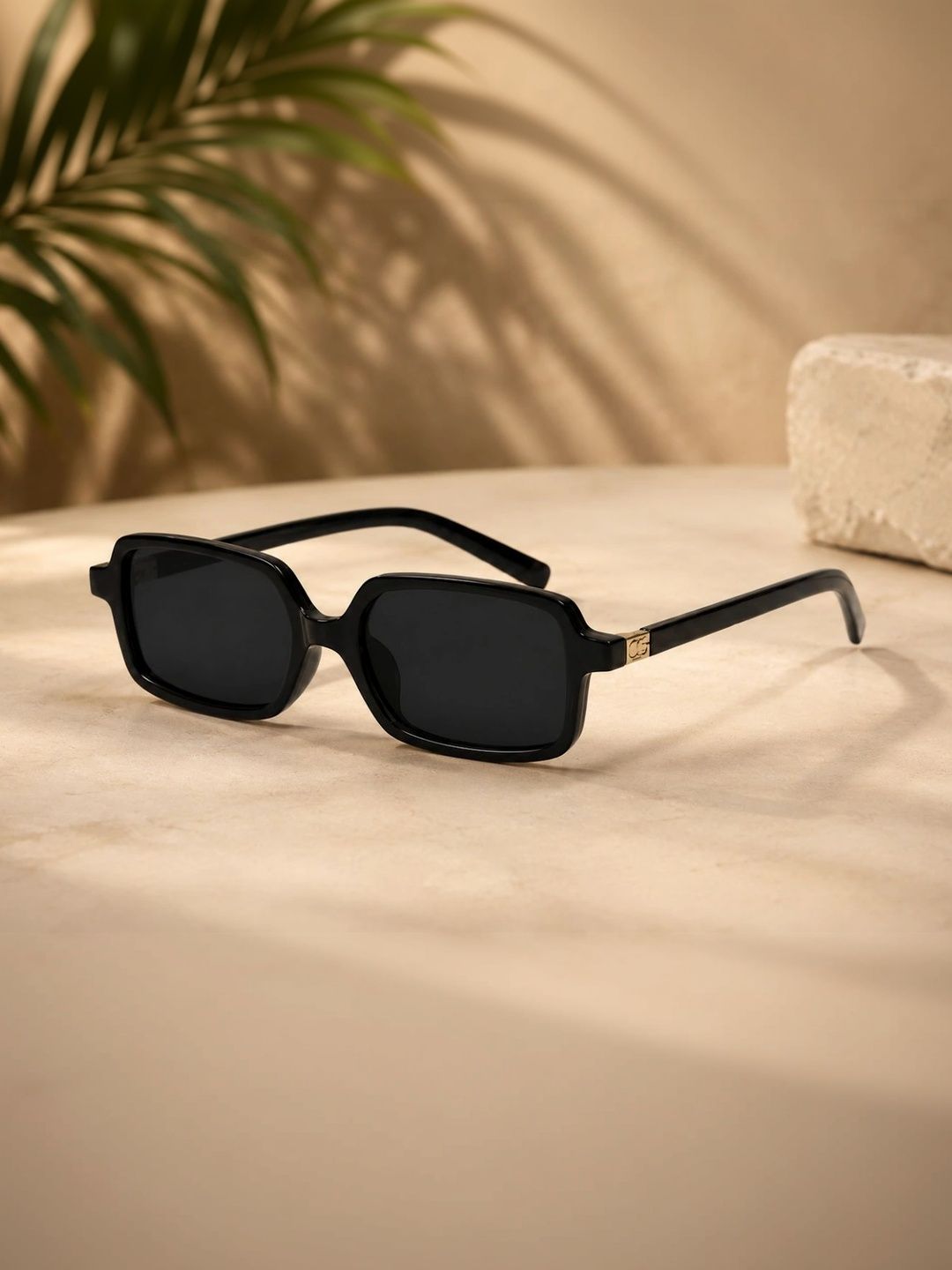 LIZA ANGEL Men Black Lens & Black Square Sunglasses with-image-33