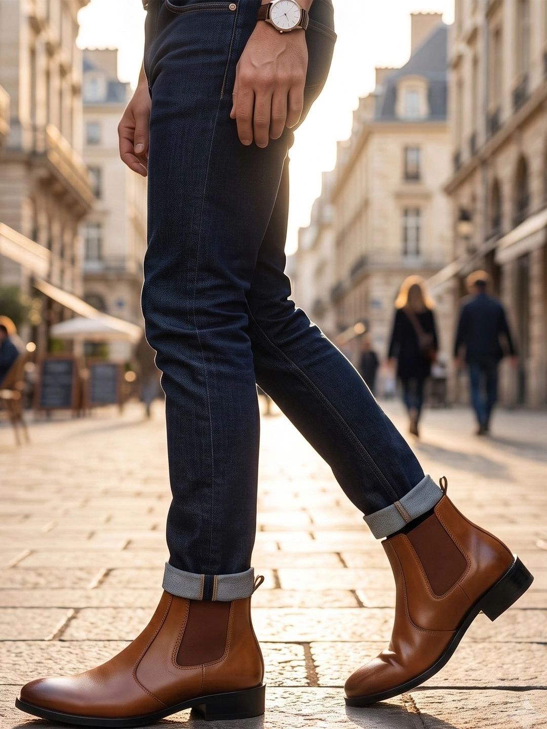Knight Ace Men Pointed Toe Slip-On Chelsea Boots-image-26