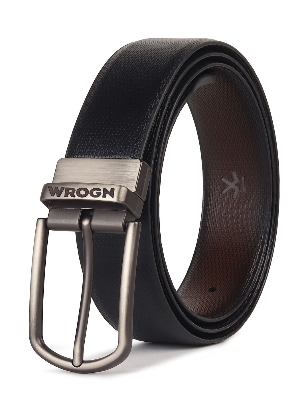 WROGN Men Textured PU Reversible Belt-picture-40