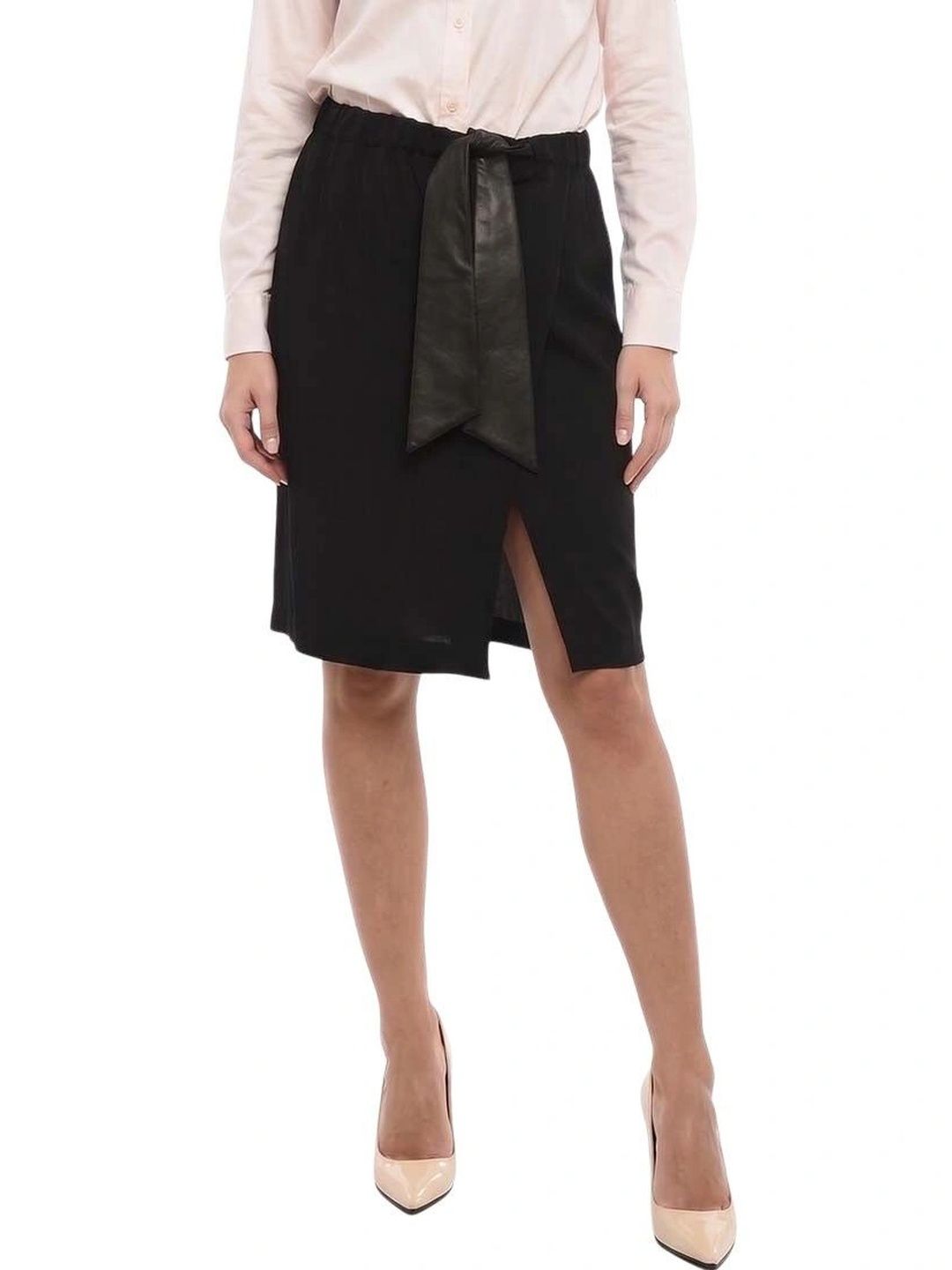Dsquared2 Women Front Slit Knee Length Straight Skirt-picture-17
