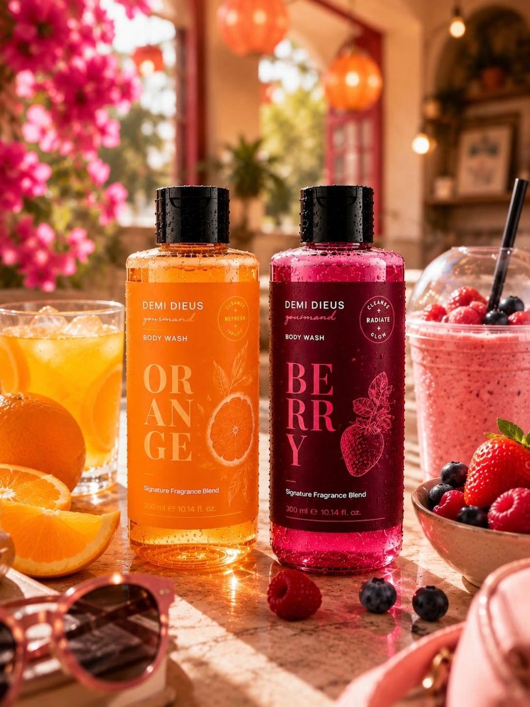 DEMI DIEUS Set Of 2 Orange & Berry Moisturising Body Wash - 300 ml Each-picture-11