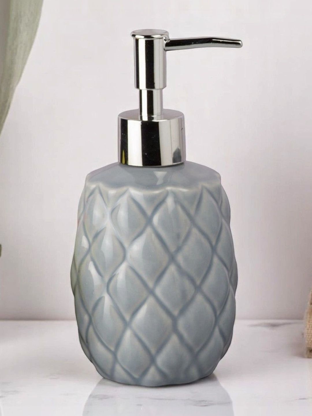 Kookee Grey Abstract Ceramic Soap Dispenser-picture-39