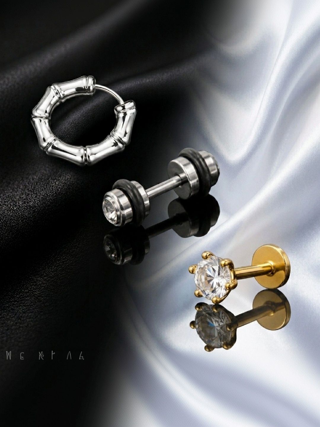 caretino jewels Circular Studs Earrings-picture-32