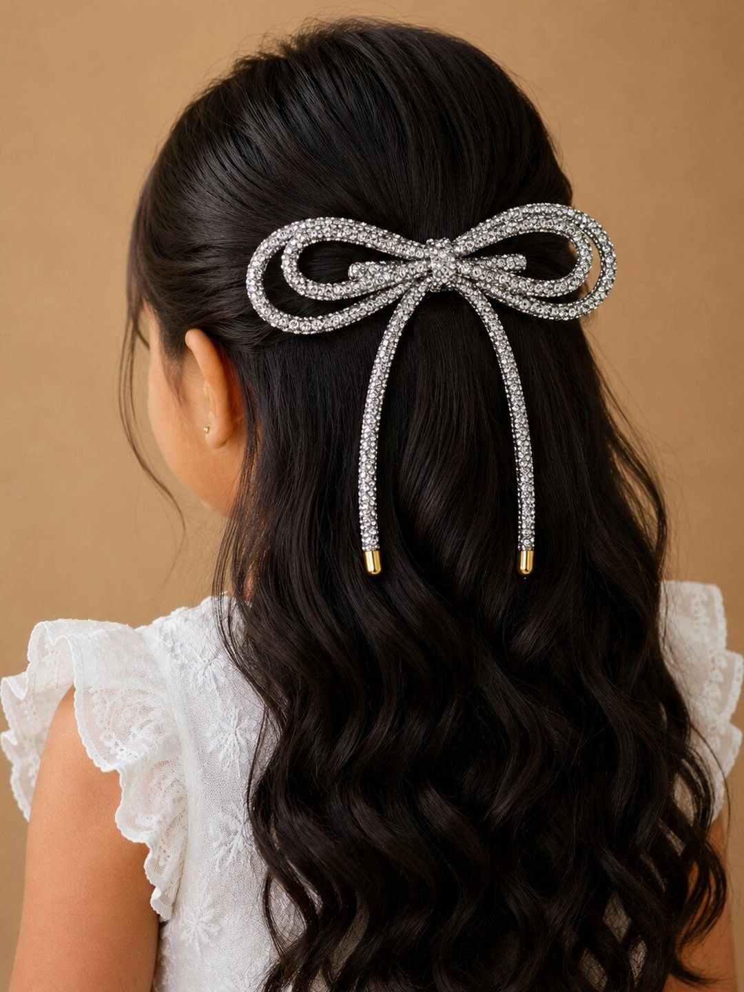 Arendelle Girls Embellished Alligator Hair Clip-picture-45