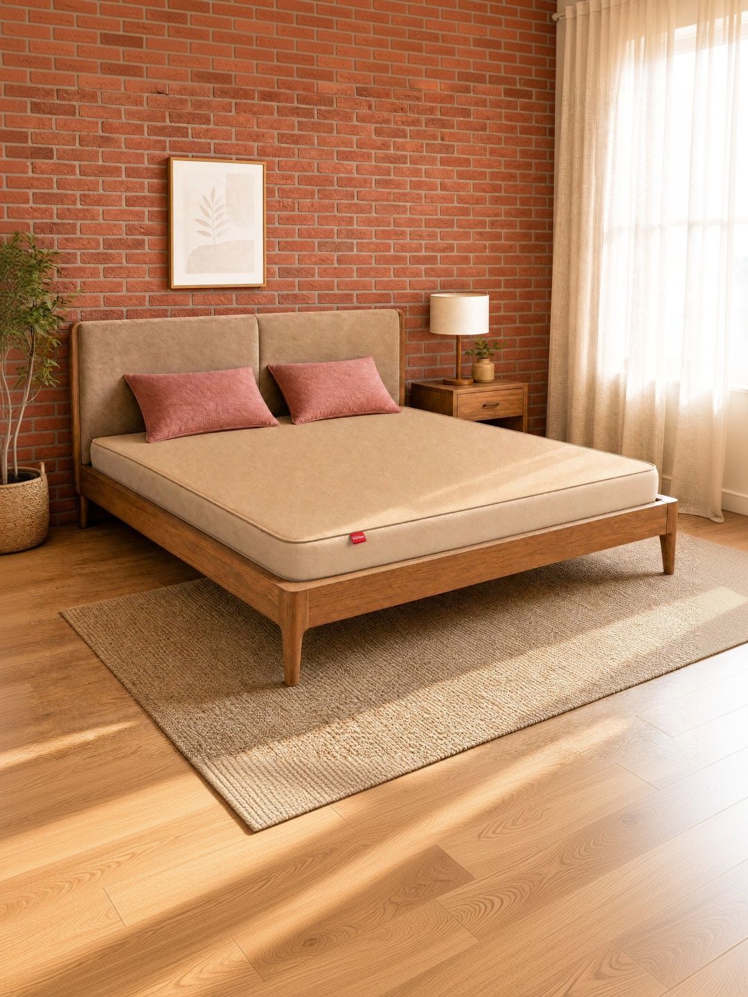 Kurl on Beige Dual Reversible Soft & Firm Double-Size Mattress-image-33