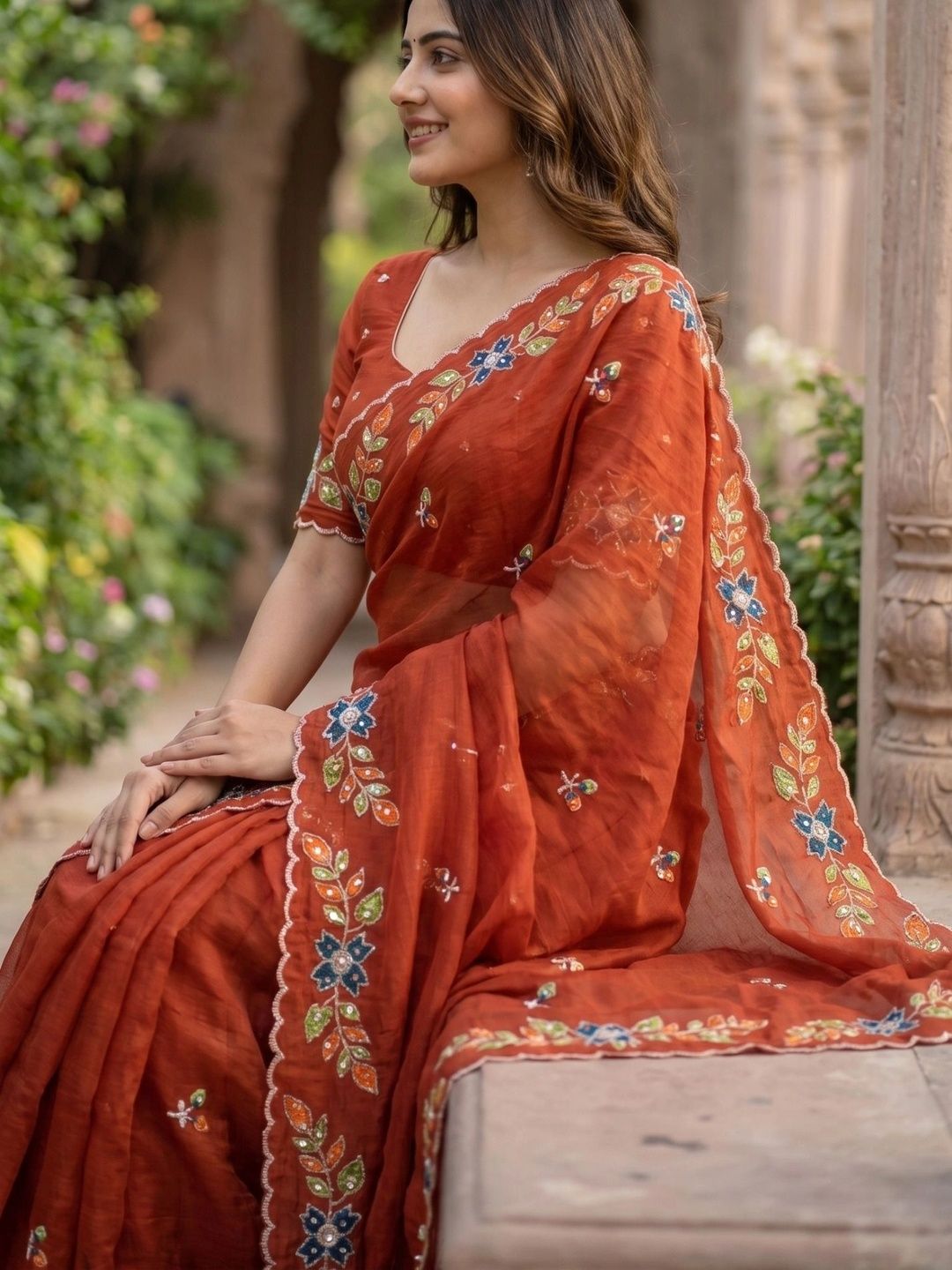 RANGVYRA LIFESTYLE Pure Georgette Saree-picture-22
