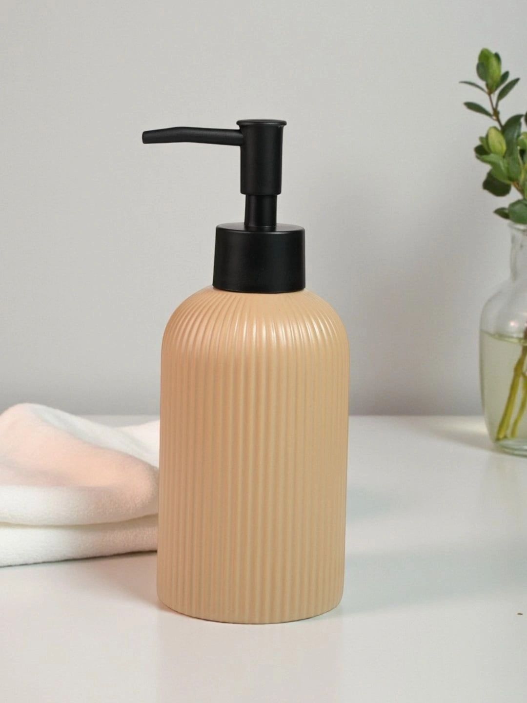 Kookee Pink Abstract Ceramic Soap Dispenser-picture-34