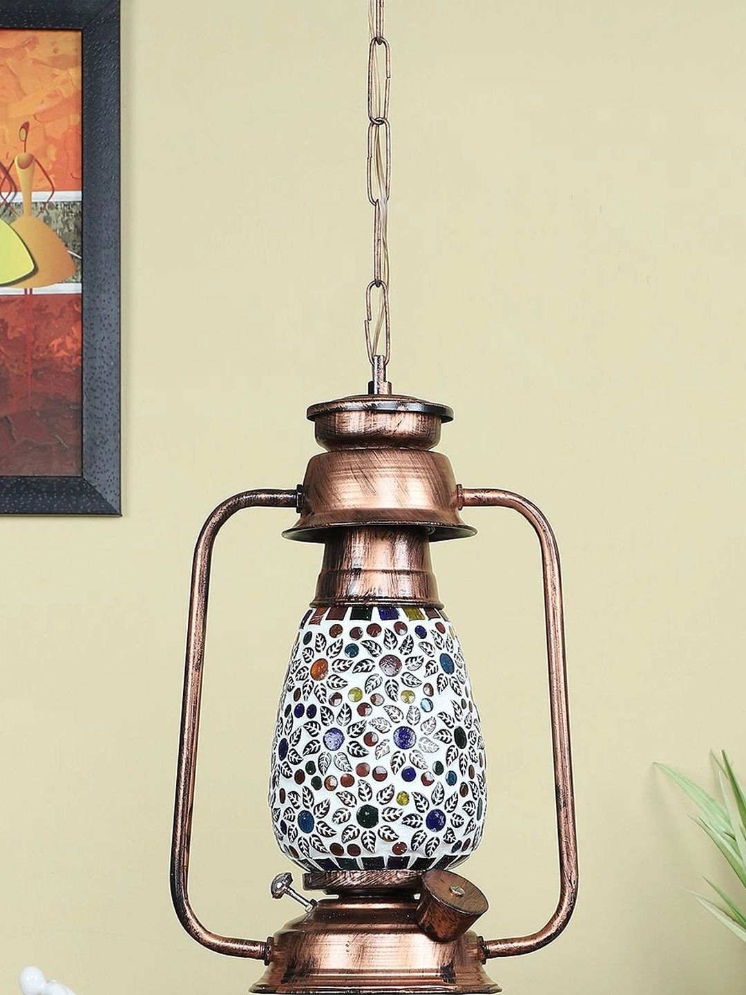 Myntra Elegant Homes Multicoloured Textured Ceiling Lamp-picture-17