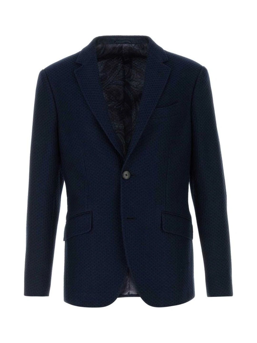 ETRO Self Design Notched Lapel Single-Breasted Formal Blazers-picture-51