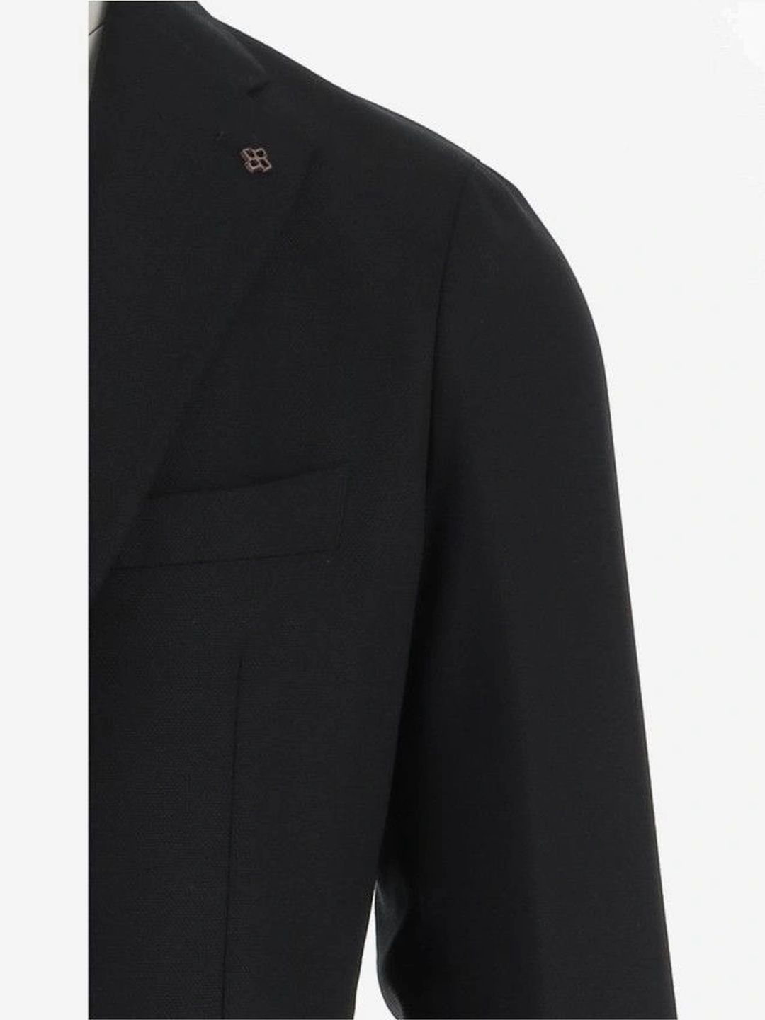 Tagliatore Black Single-Breasted Blazer-picture-42