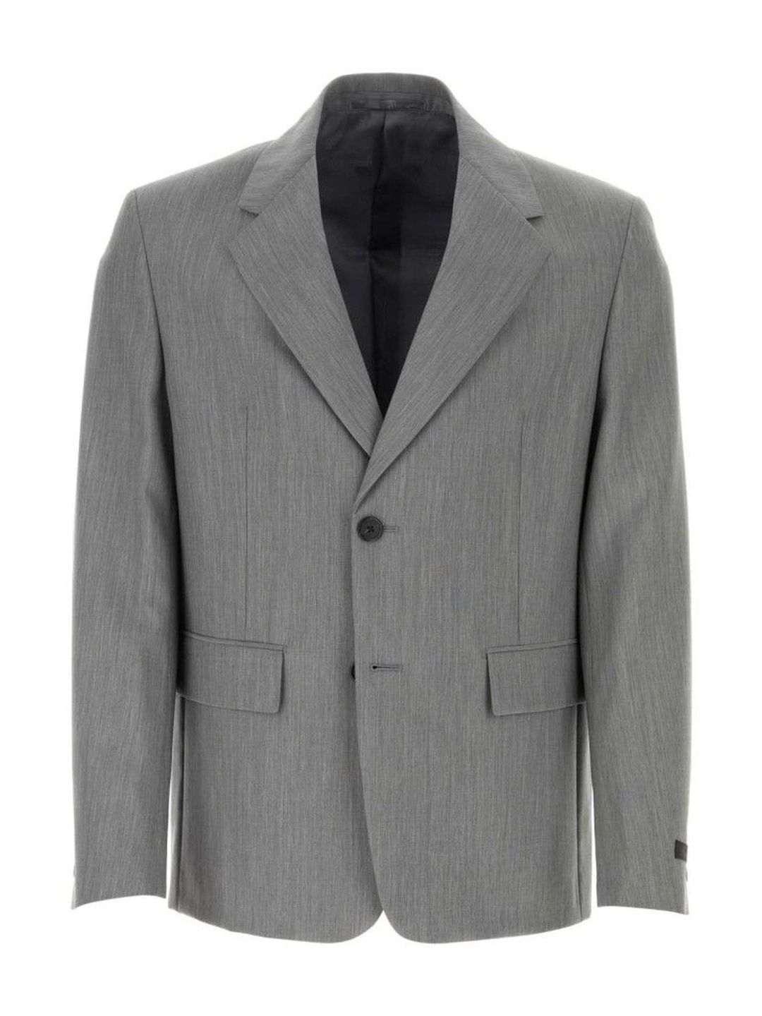 Prada Melange grey wool blend blazer-picture-49