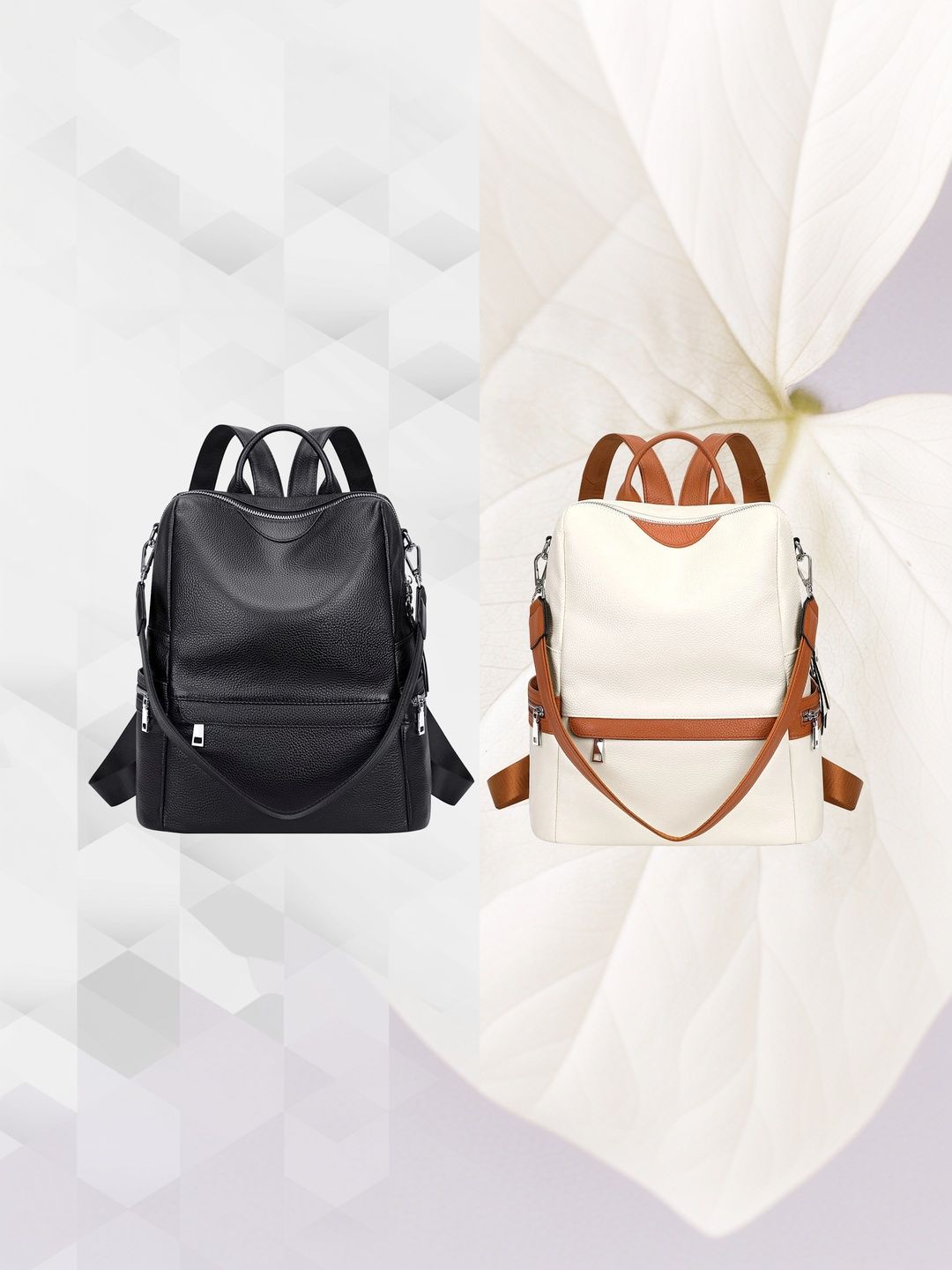 MomsyStore Women Contrast Detail Backpack-picture-46