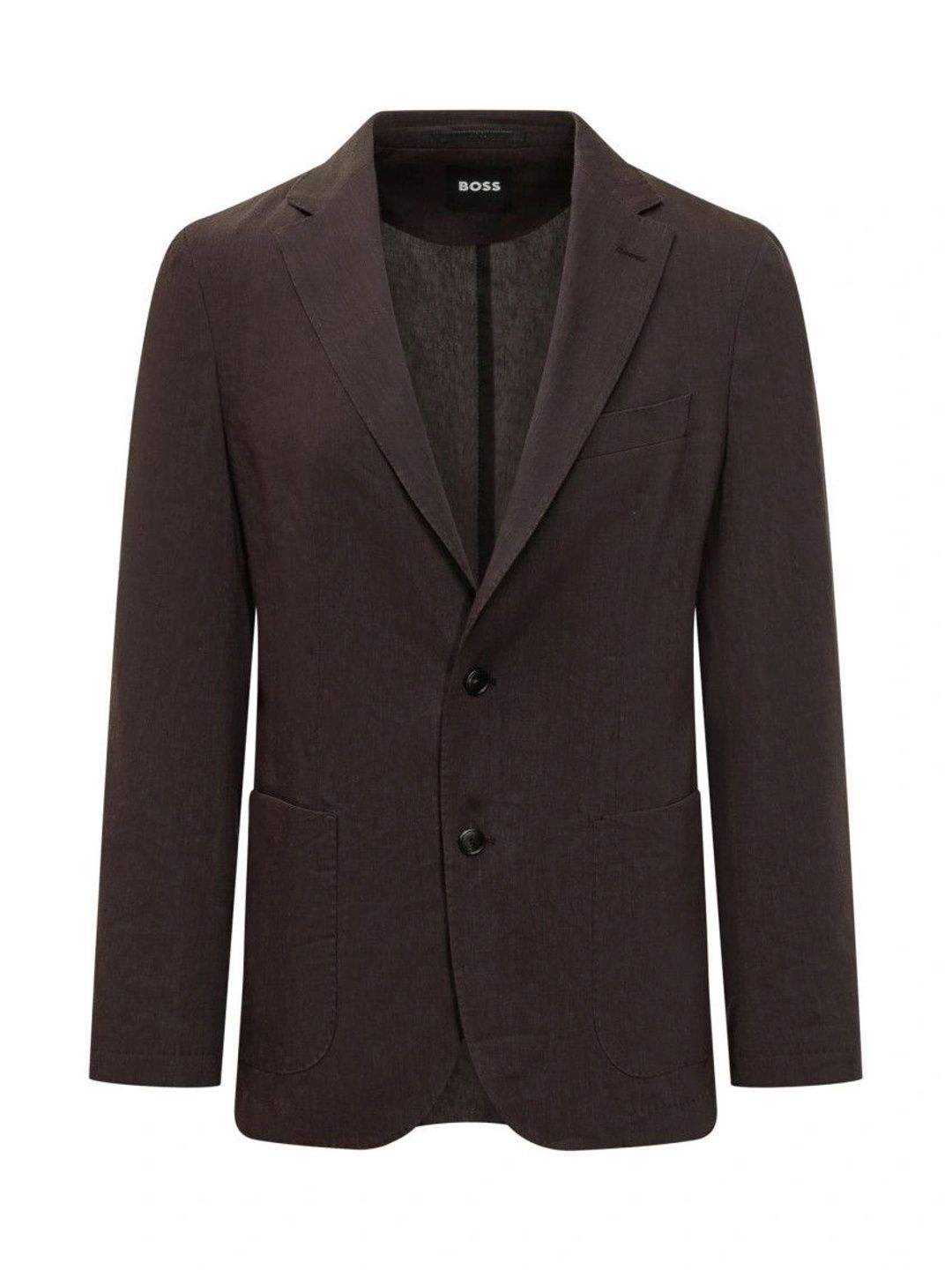 BOSS Dark Brown Notched Lapel Blazer-picture-51
