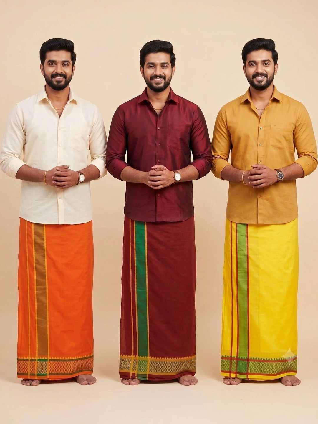 Hornbill Enterprises Men Cotton Dhoti Dhotis-picture-23