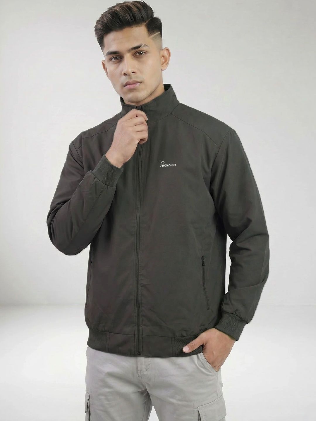 MOUNTAIN COLOURS Men Lightweight Training or Gym Bomber Jacket-picture-18