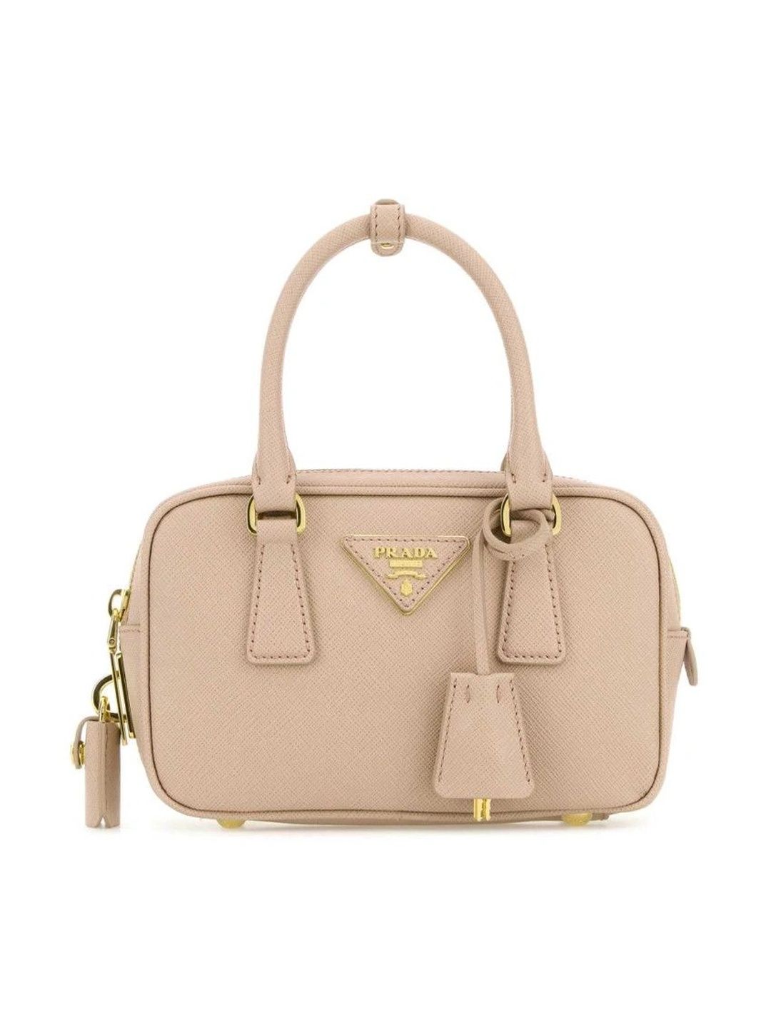 Prada Beige Logo Small Satchel-image-44