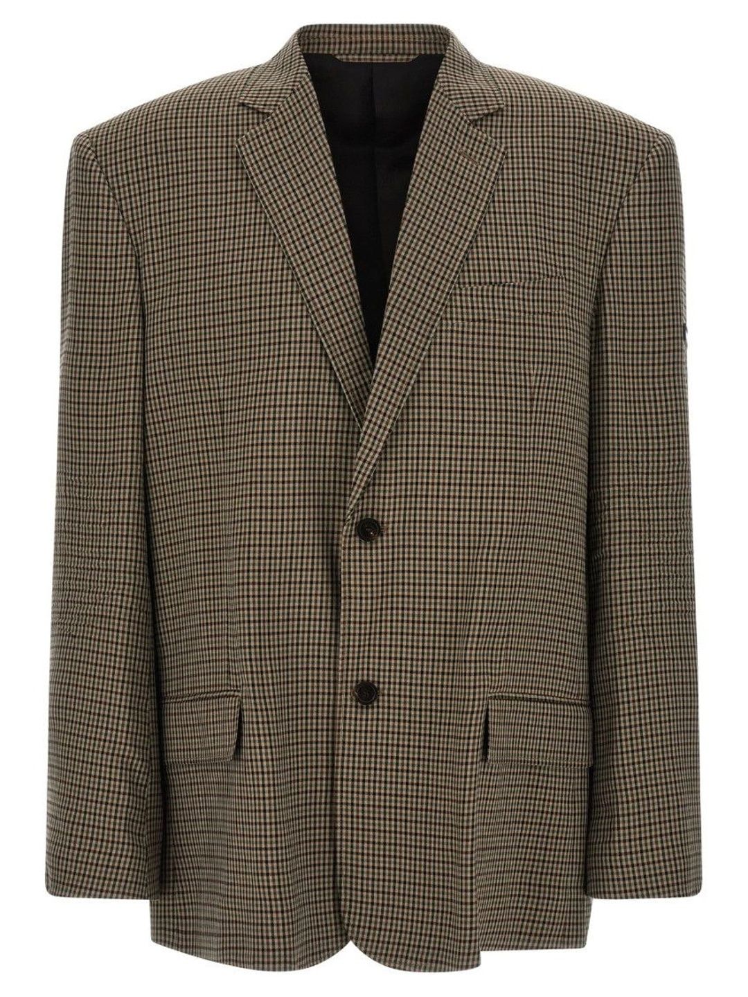 Balenciaga Brown Notched Lapel Blazer-picture-52