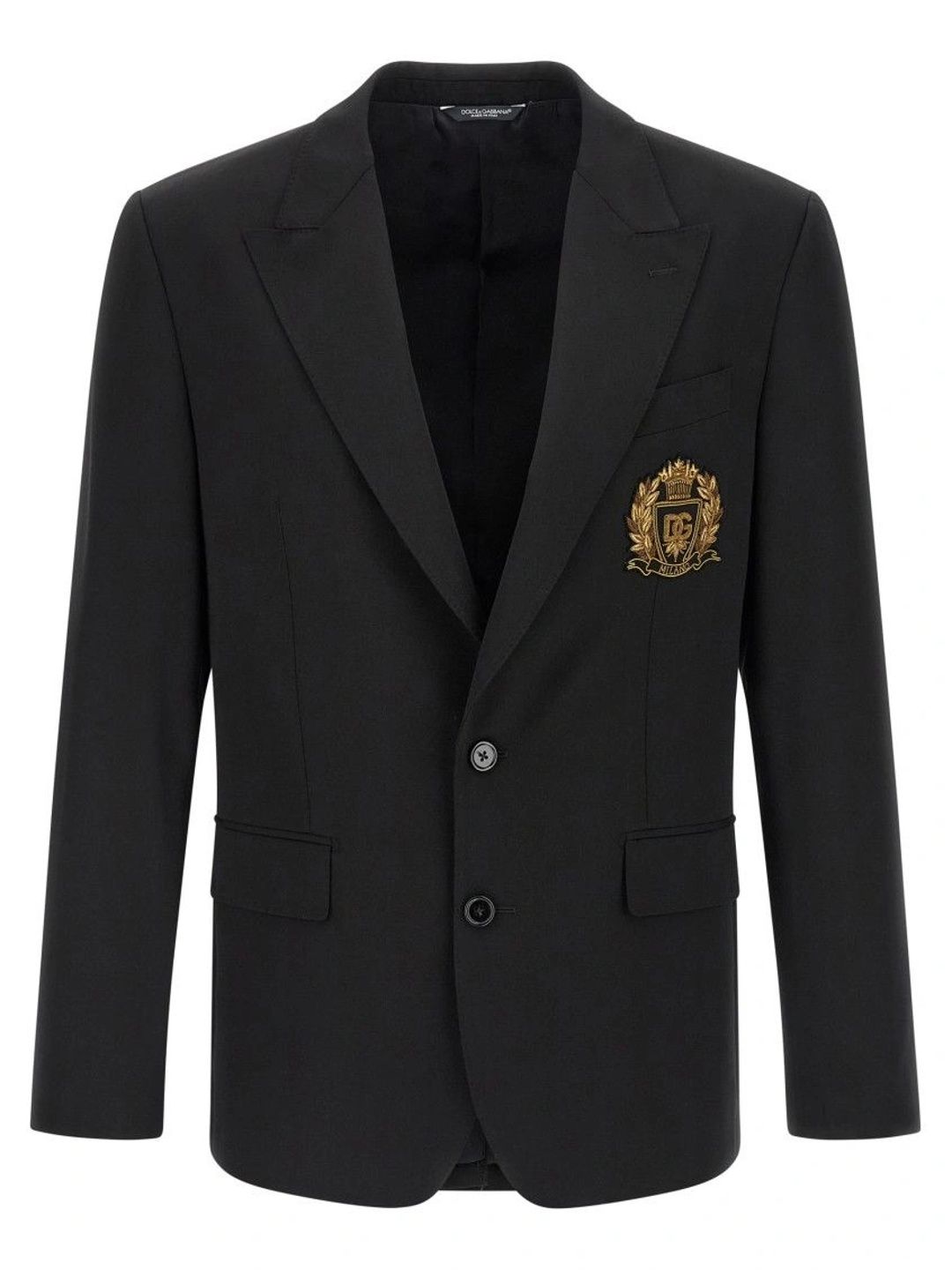 Dolce & Gabbana Black Peaked Lapel Blazer-picture-26