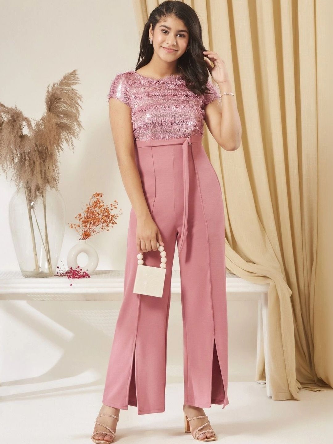 BAESD Girls Basic Jumpsuit with Embellished-picture-28
