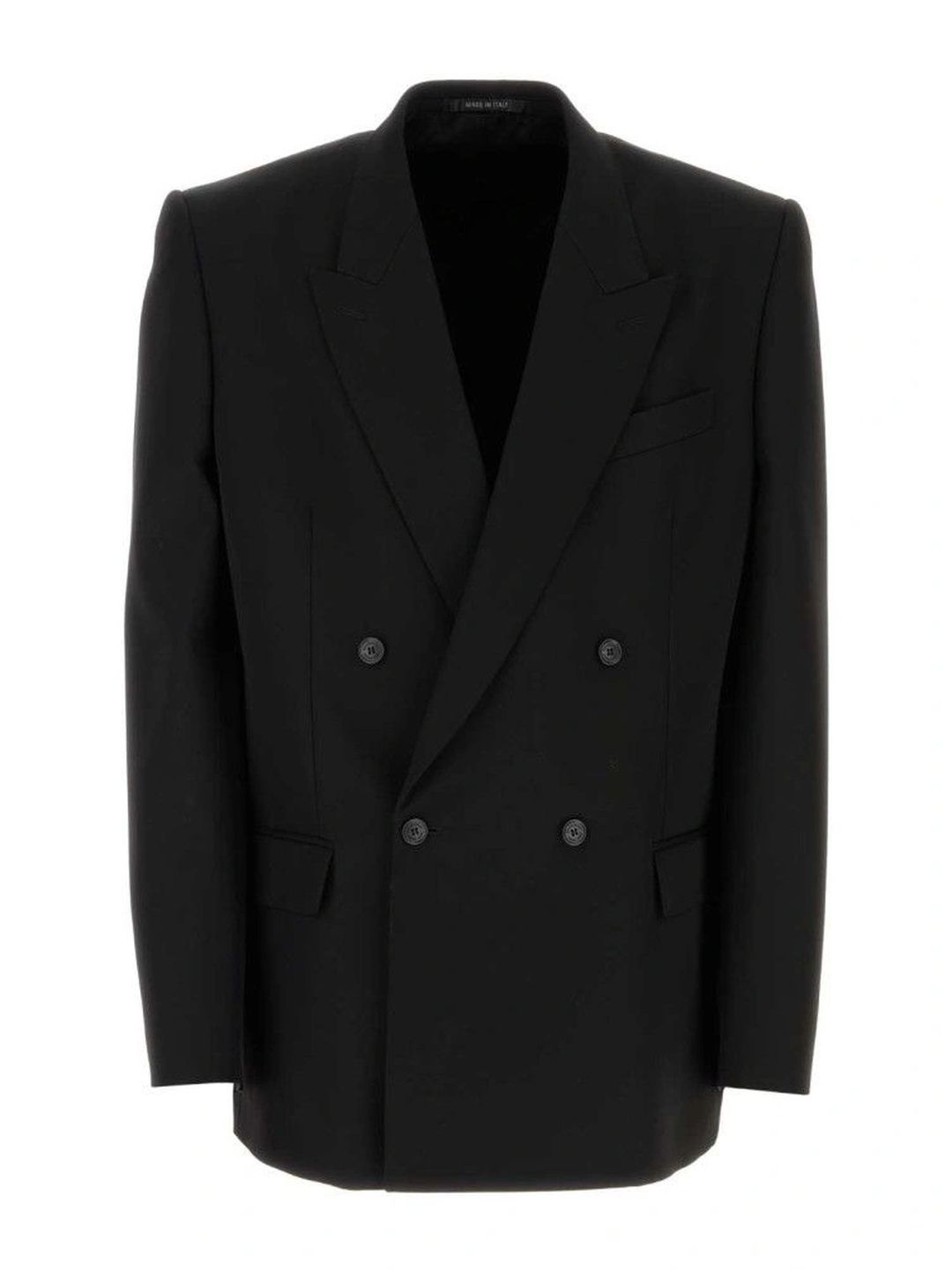 Balenciaga Black Peaked Lapel Blazer-picture-33