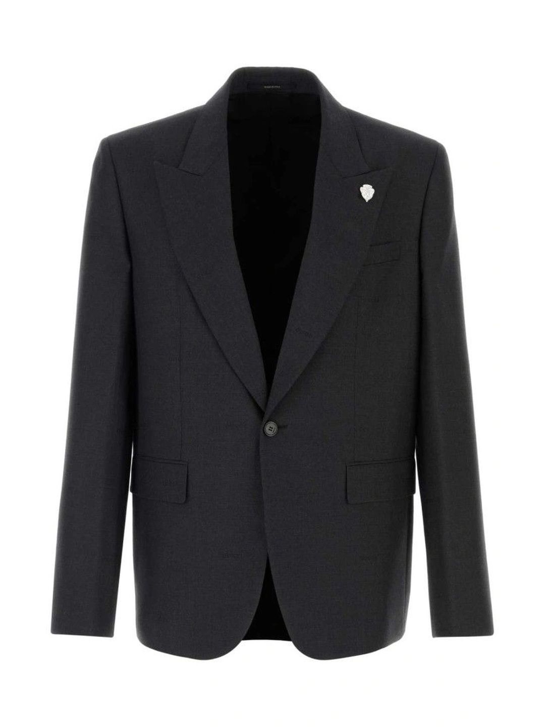 Gucci Grey Notched Lapel Blazer-picture-10