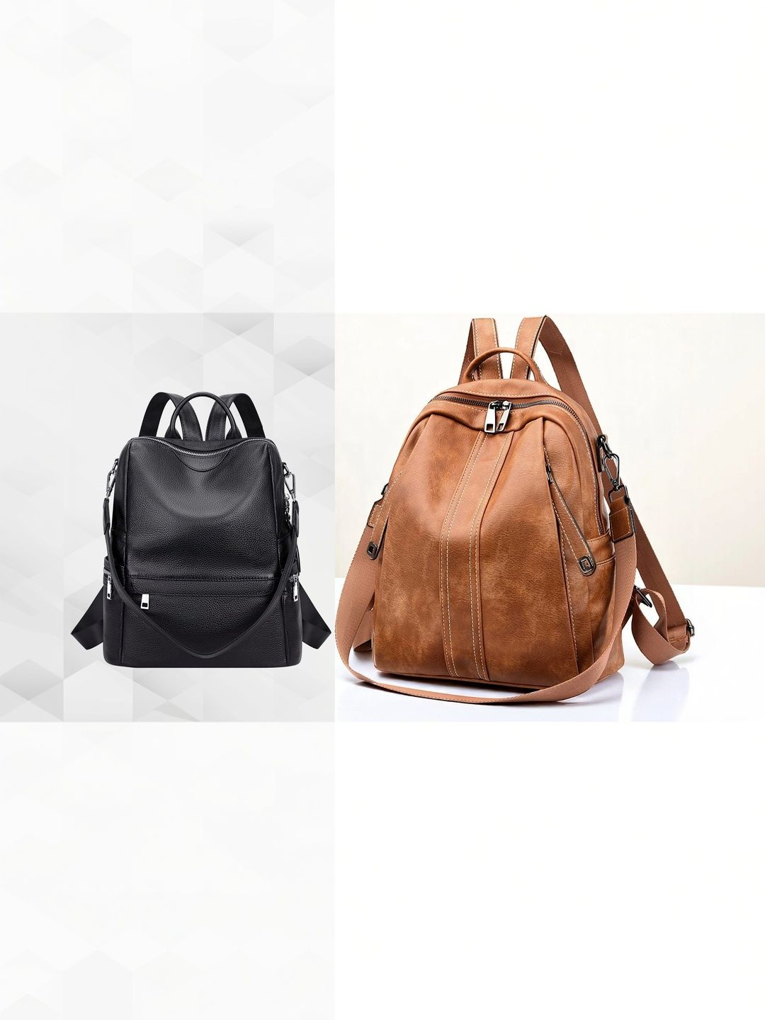 MomsyStore Women Contrast Detail Backpack-picture-31