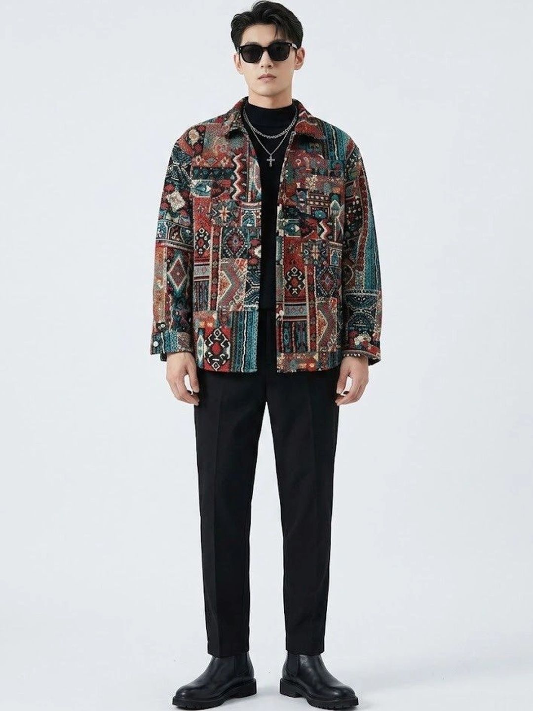 Suo Men Open Front Jacket-picture-38