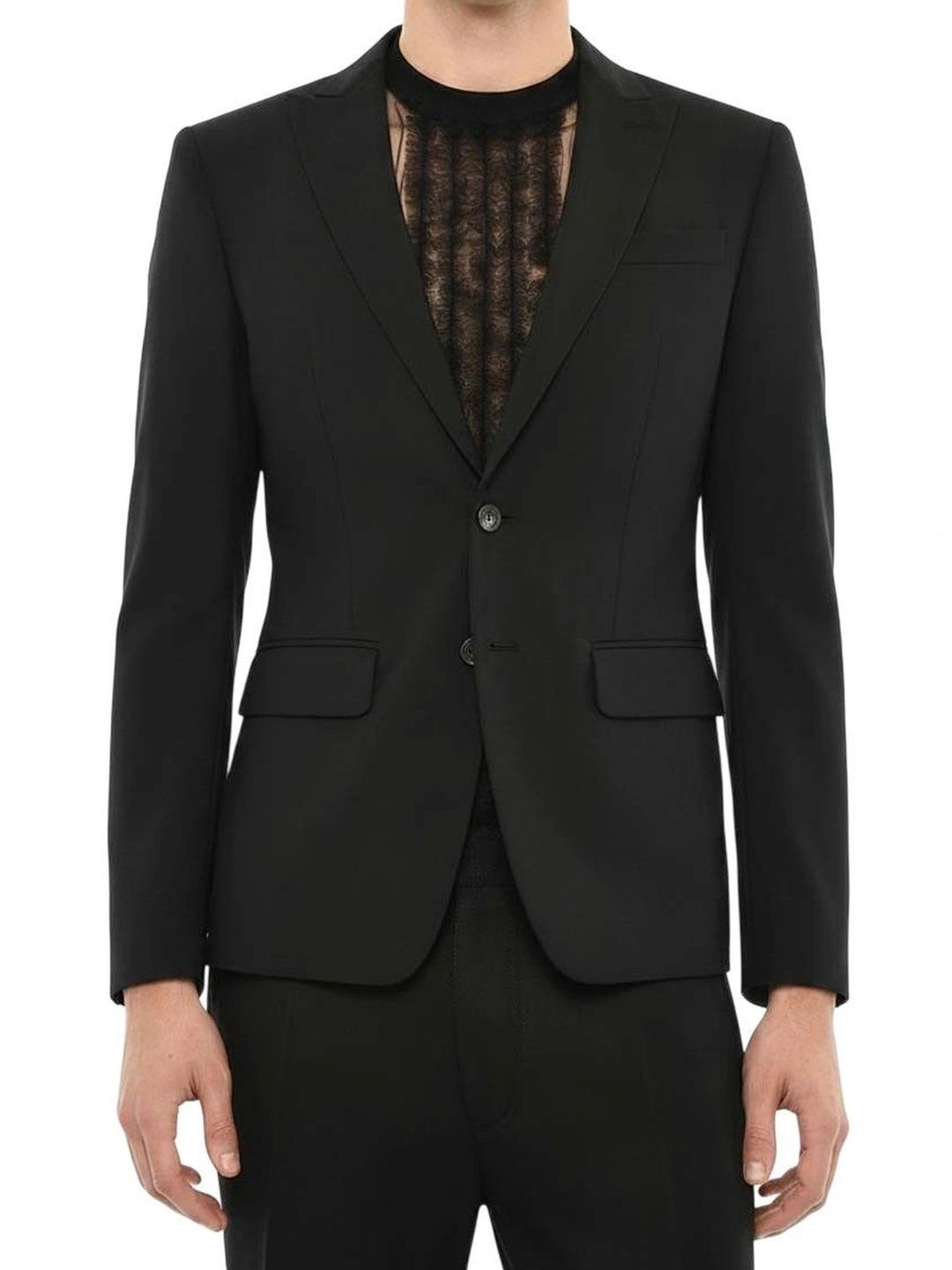 Dsquared2 Black Peaked Lapel Blazer-picture-50