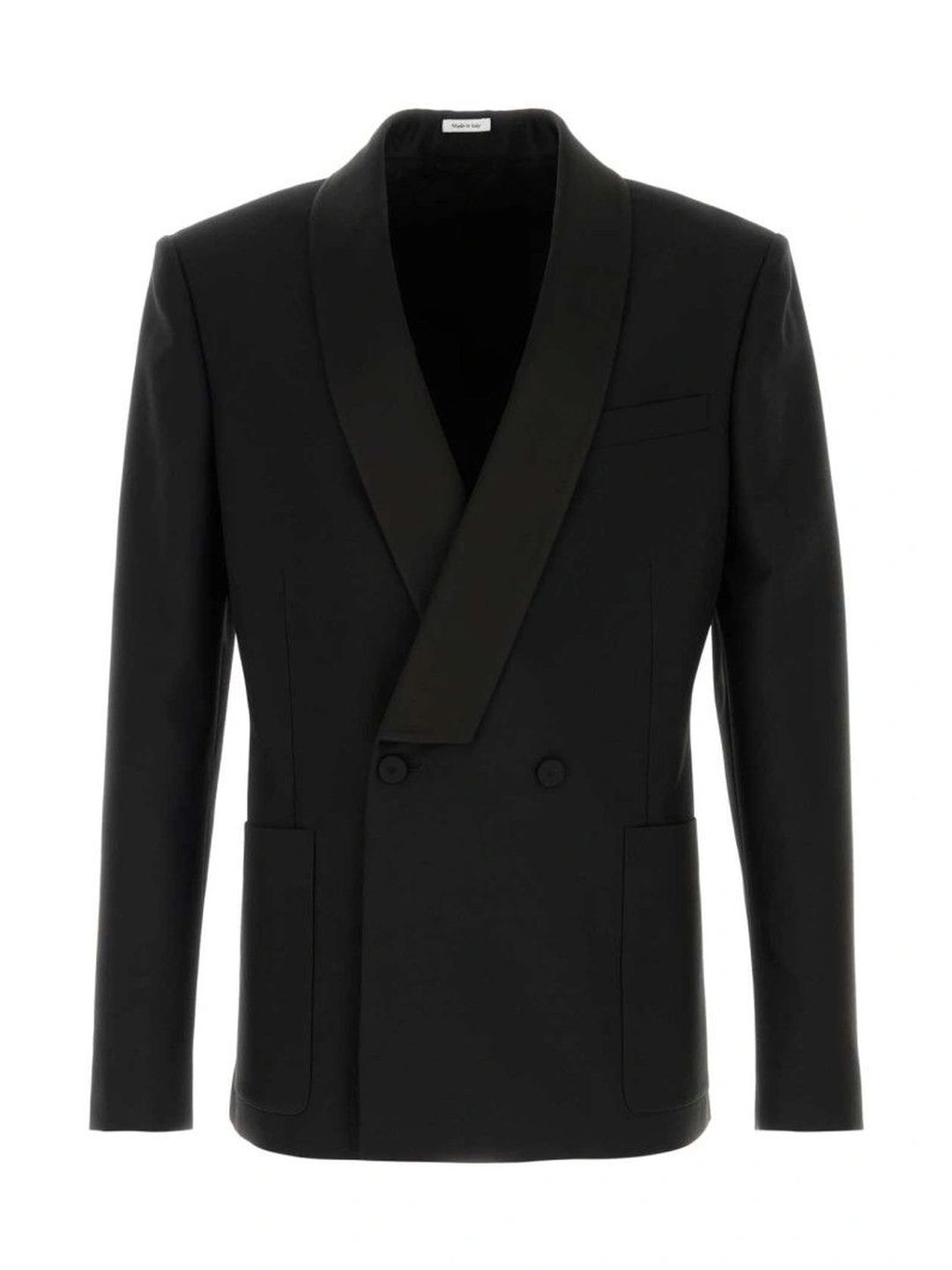 Alexander McQueen Black Shawl Lapel Blazer-picture-16