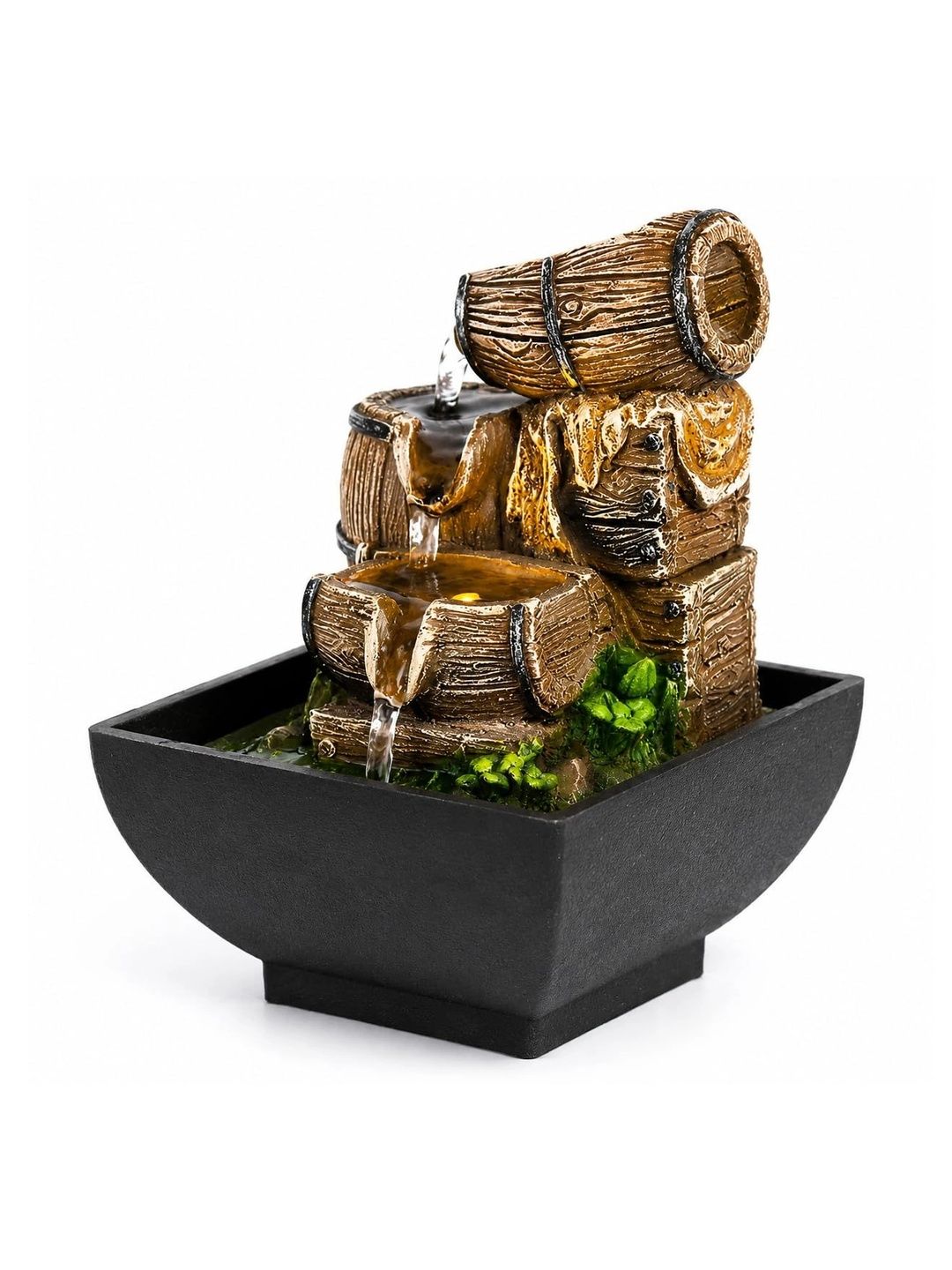 THE SACRED GIFTS Yellow Natural Stone Garden Small Fountains-image-26