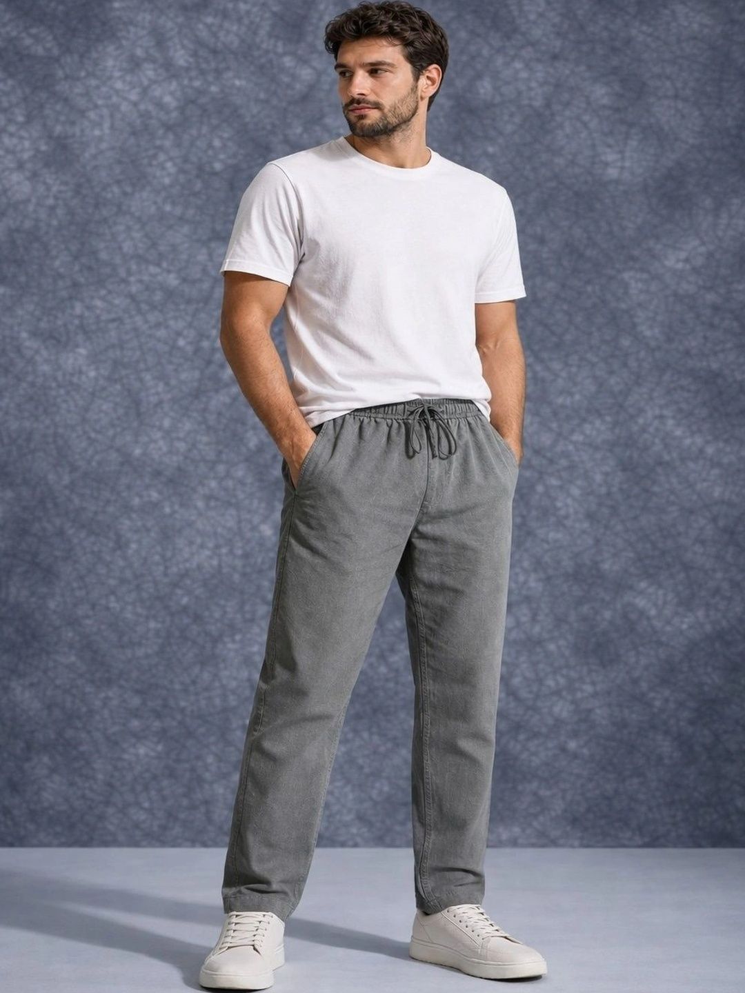 The Roadster Lifestyle Co Men Cotton Trousers-image-0