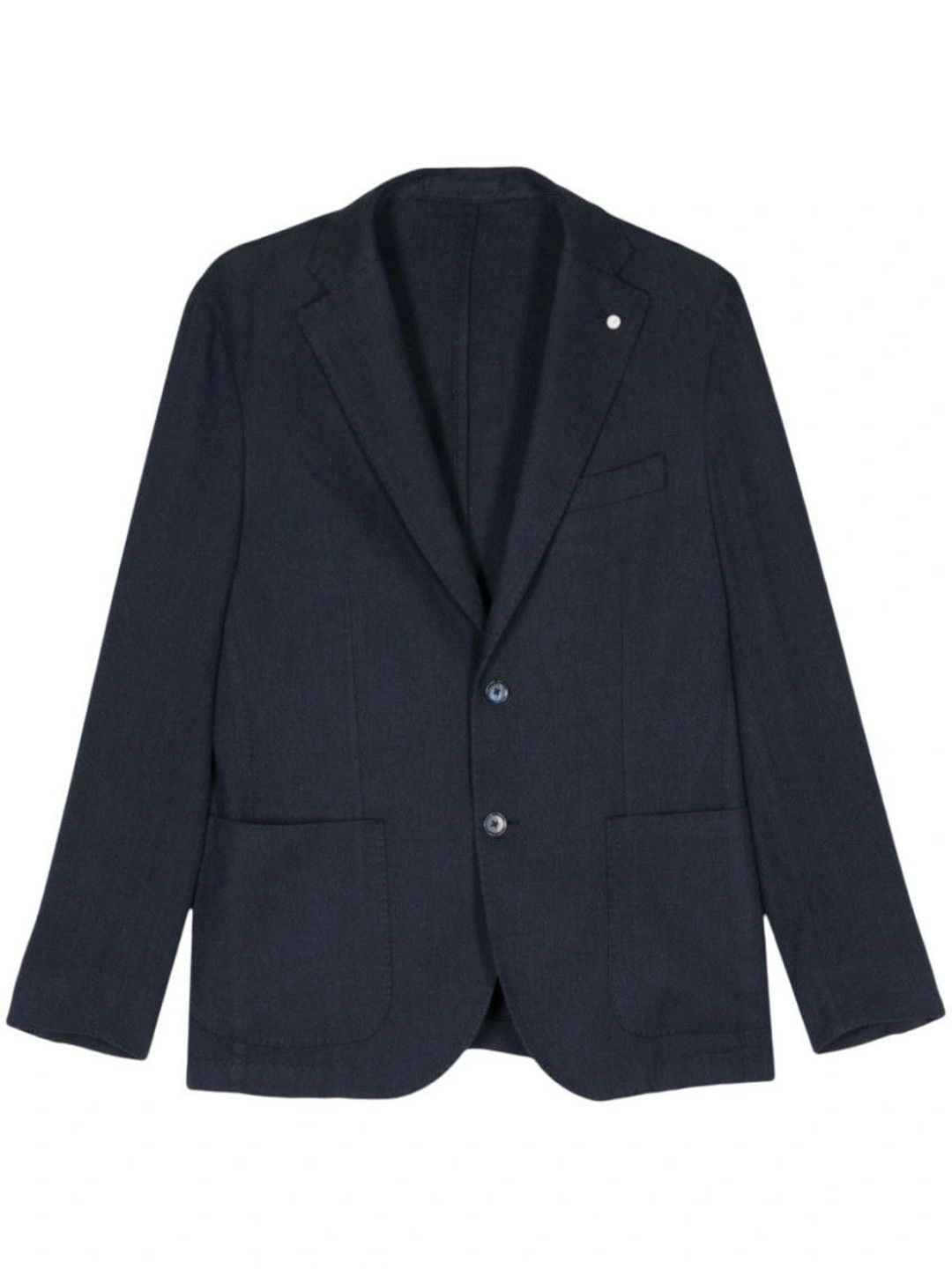 Luigi Bianchi Navy Blue Jacket With Logo-picture-53