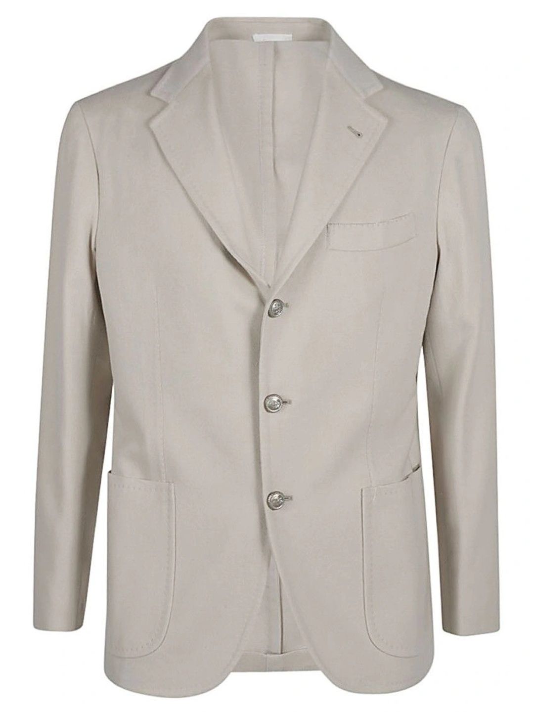 Sartorio Light Grey Single-breasted Wool Blazer-image-45