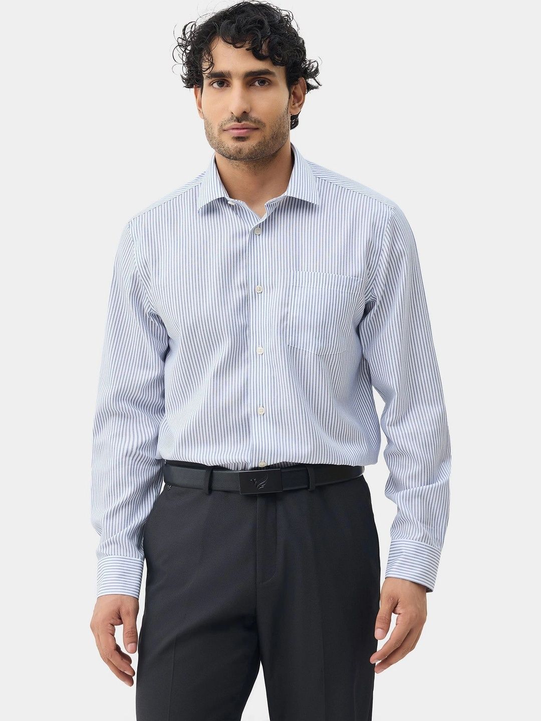 Blackberrys Men Classic Striped Formal Shirt-picture-34