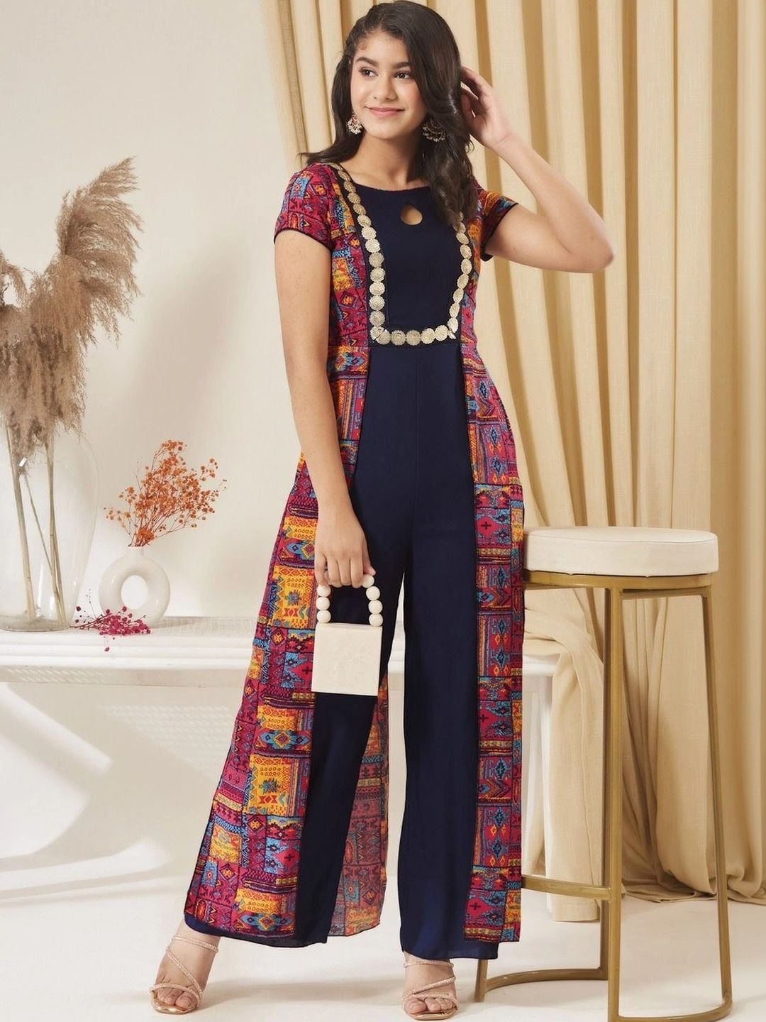 BAESD Girls Printed Basic Jumpsuit with Embellished-picture-37