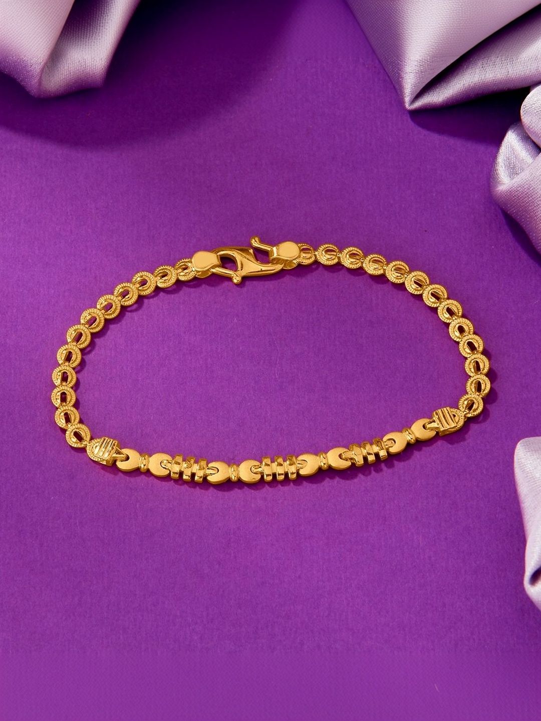 P N GADGIL JEWELLERS Kids 22KT Gold Dainty Delight Bracelet - 8 g-picture-49