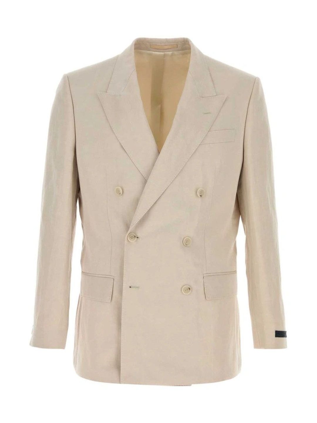 BOSS Beige Double-Breasted Tailored Blazer-picture-40