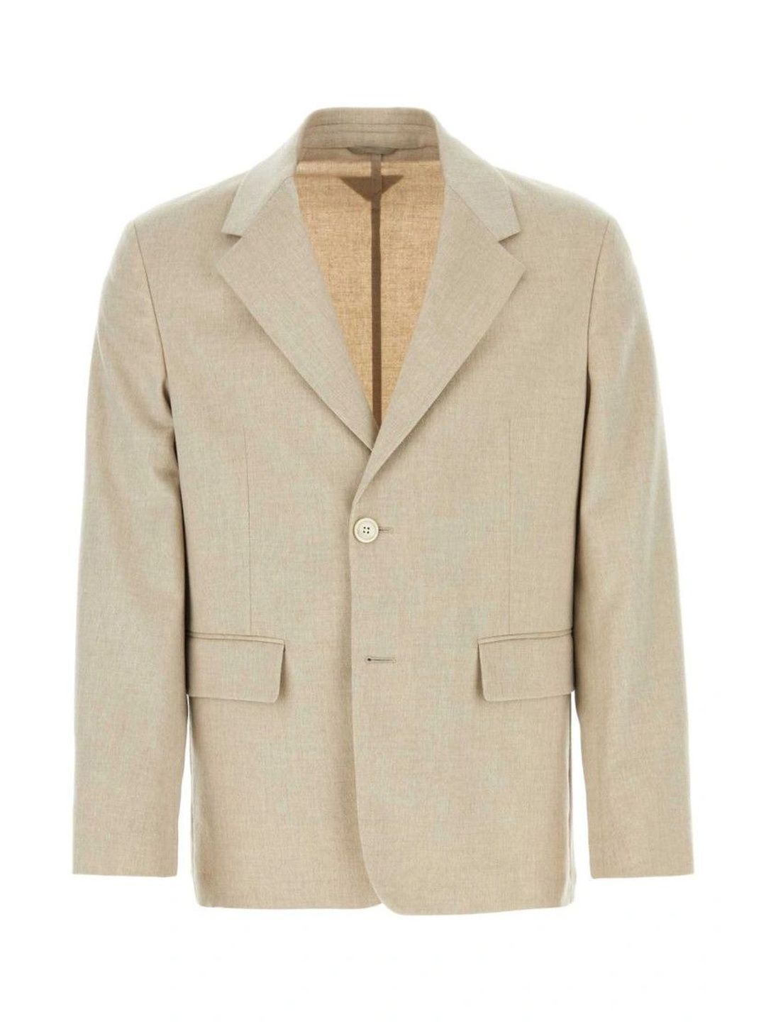 Prada Melange sand cashmere blazer-image-29