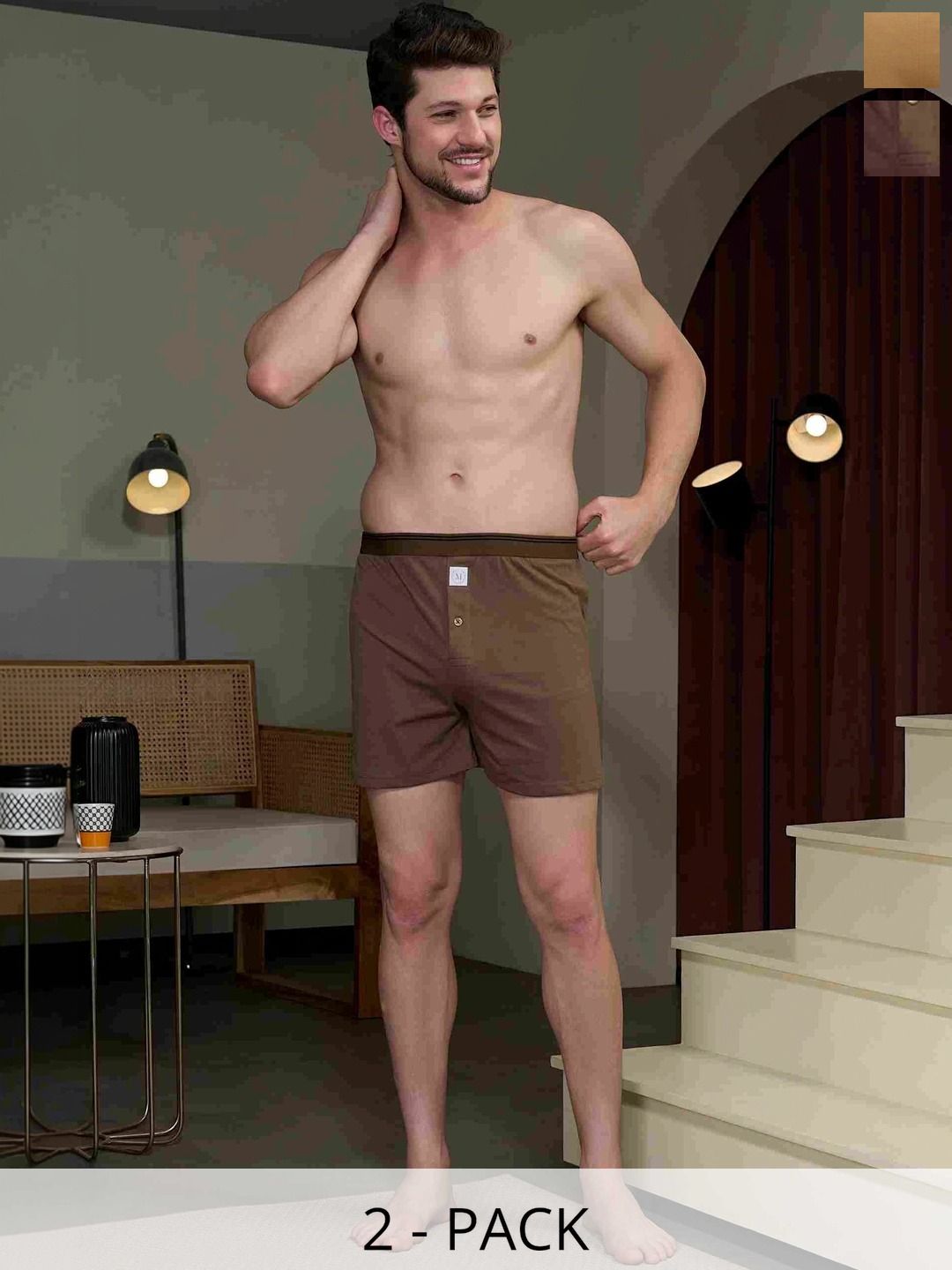 MAXZONE Pack Of 2 Mid-Rise Boxers-picture-22